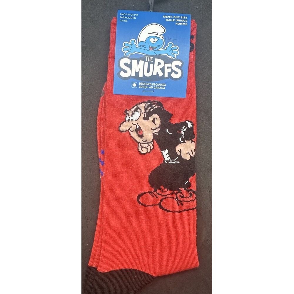 Gargamel (Smurfs) Crew Socks Men's Shoe Size US 7-12 NWT